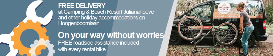 Bike rental Renesse roadside assistance free